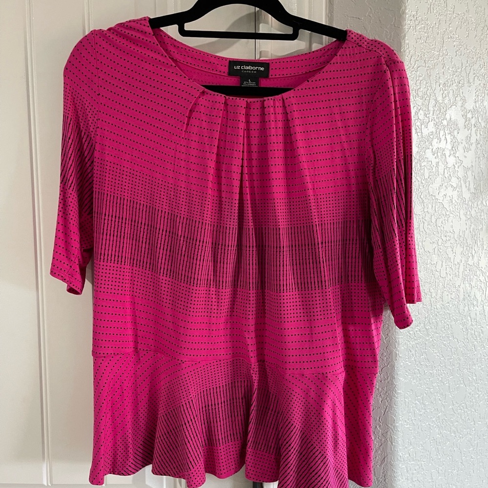 Ladies pink Blouse.  Size Lg